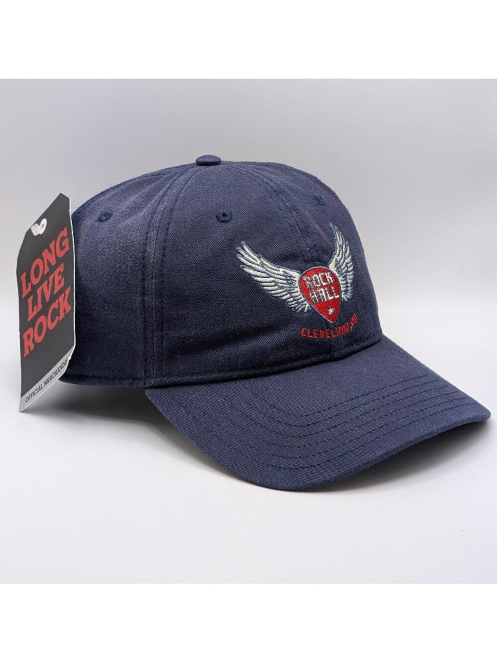 NEW Rock And Roll Hall Of Fame Hat Cleveland OH Wings Guitar Pick Adjustable NWT